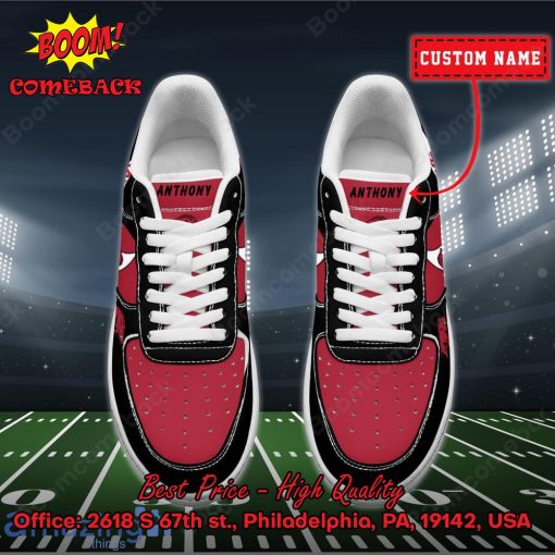 NCAA Arkansas Razorbacks Personalized Custom Nike Air Force 1 Sneakers