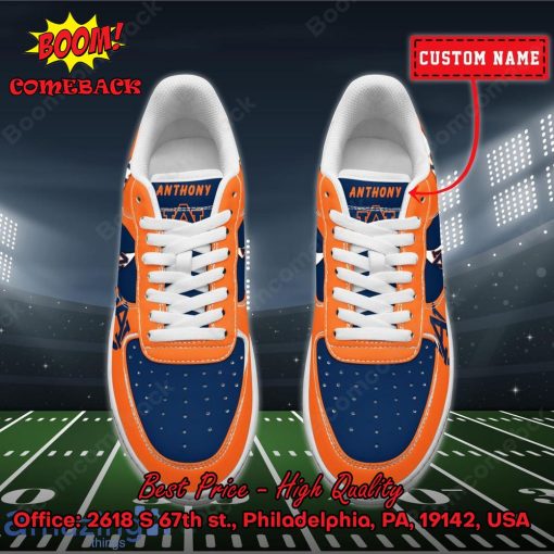 NCAA Auburn Tigers Personalized Custom Nike Air Force 1 Sneakers