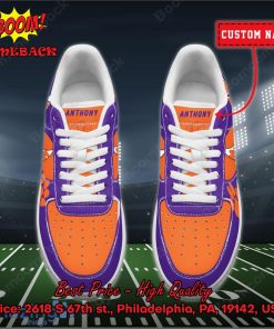 ncaa clemson tigers personalized custom nike air force 1 sneakers 2 51EZZ