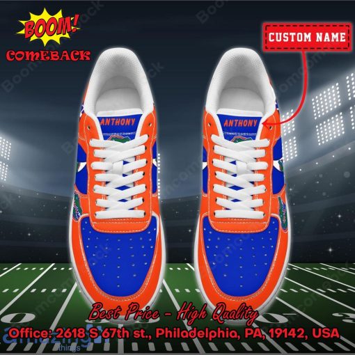 NCAA Florida Gators Personalized Custom Nike Air Force 1 Sneakers