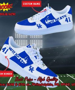 NCAA Kentucky Wildcats Personalized Custom Nike Air Force 1 Sneakers