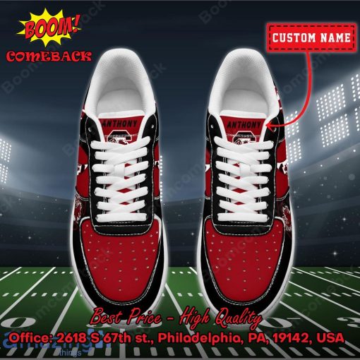 NCAA South Carolina Gamecocks Personalized Custom Nike Air Force 1 Sneakers