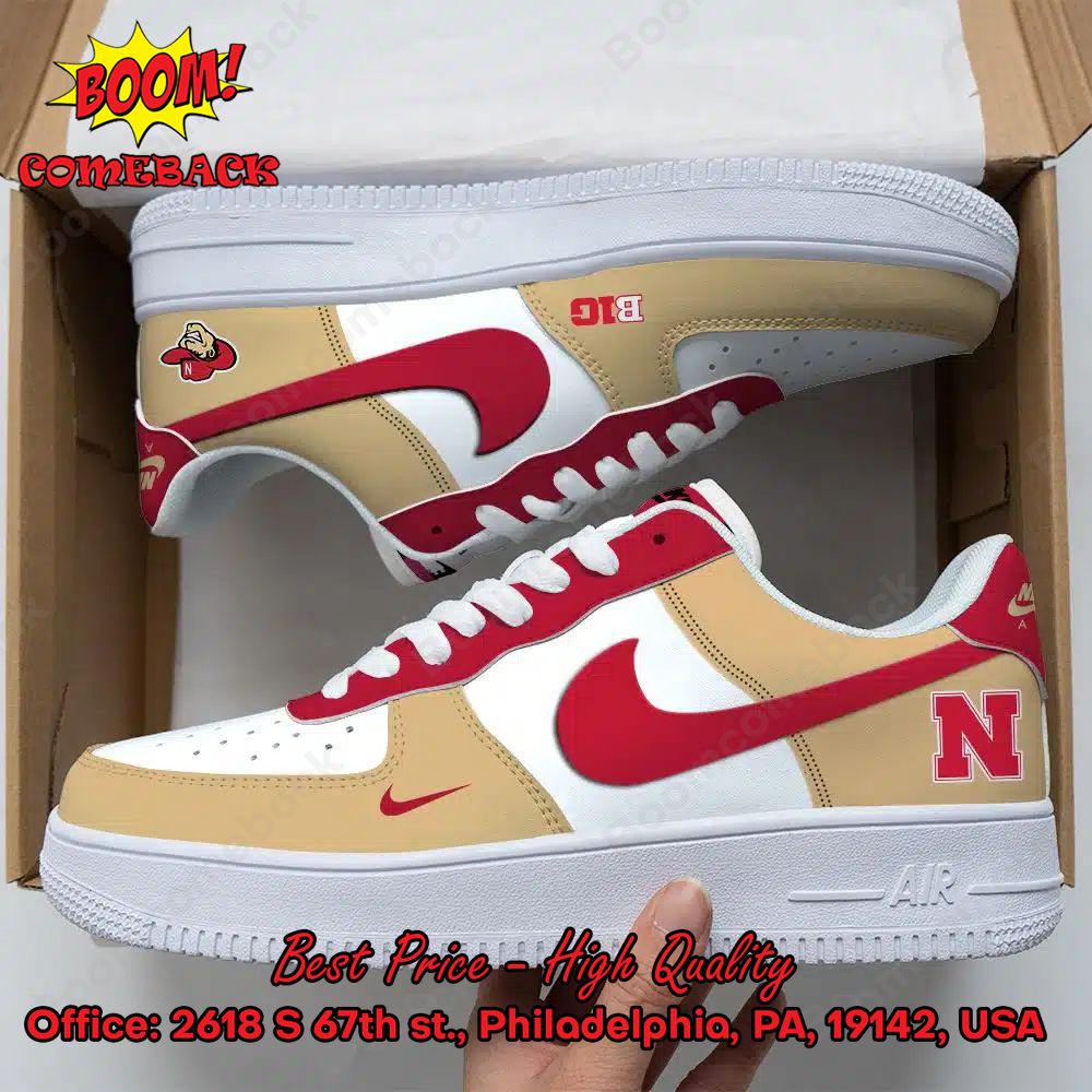 Nebraska Cornhuskers NCAA Nike Air Force Sneakers