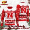 Nebraska Cornhuskers Reindeer Ugly Christmas Sweater