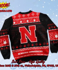 nebraska cornhuskers snoopy dabbing ugly christmas sweater 3 EZpDl