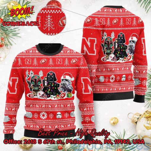 Nebraska Cornhuskers Star Wars Ugly Christmas Sweater