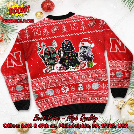 Nebraska Cornhuskers Star Wars Ugly Christmas Sweater