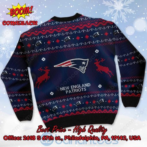 New England Patriots Big Logo Ugly Christmas Sweater