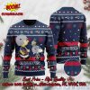 New England Patriots Happy Santa Claus On Chimney Ugly Christmas Sweater
