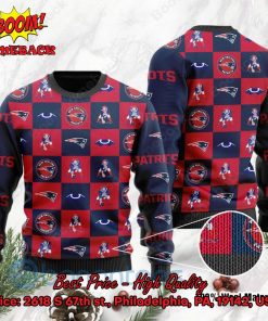New England Patriots Logos Ugly Christmas Sweater