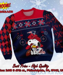New England Patriots Peanuts Snoopy Ugly Christmas Sweater