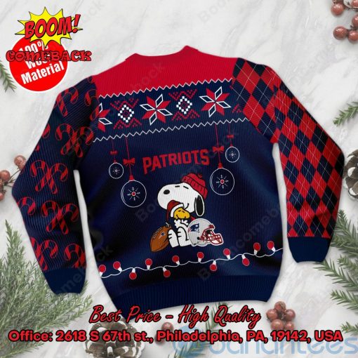 New England Patriots Peanuts Snoopy Ugly Christmas Sweater