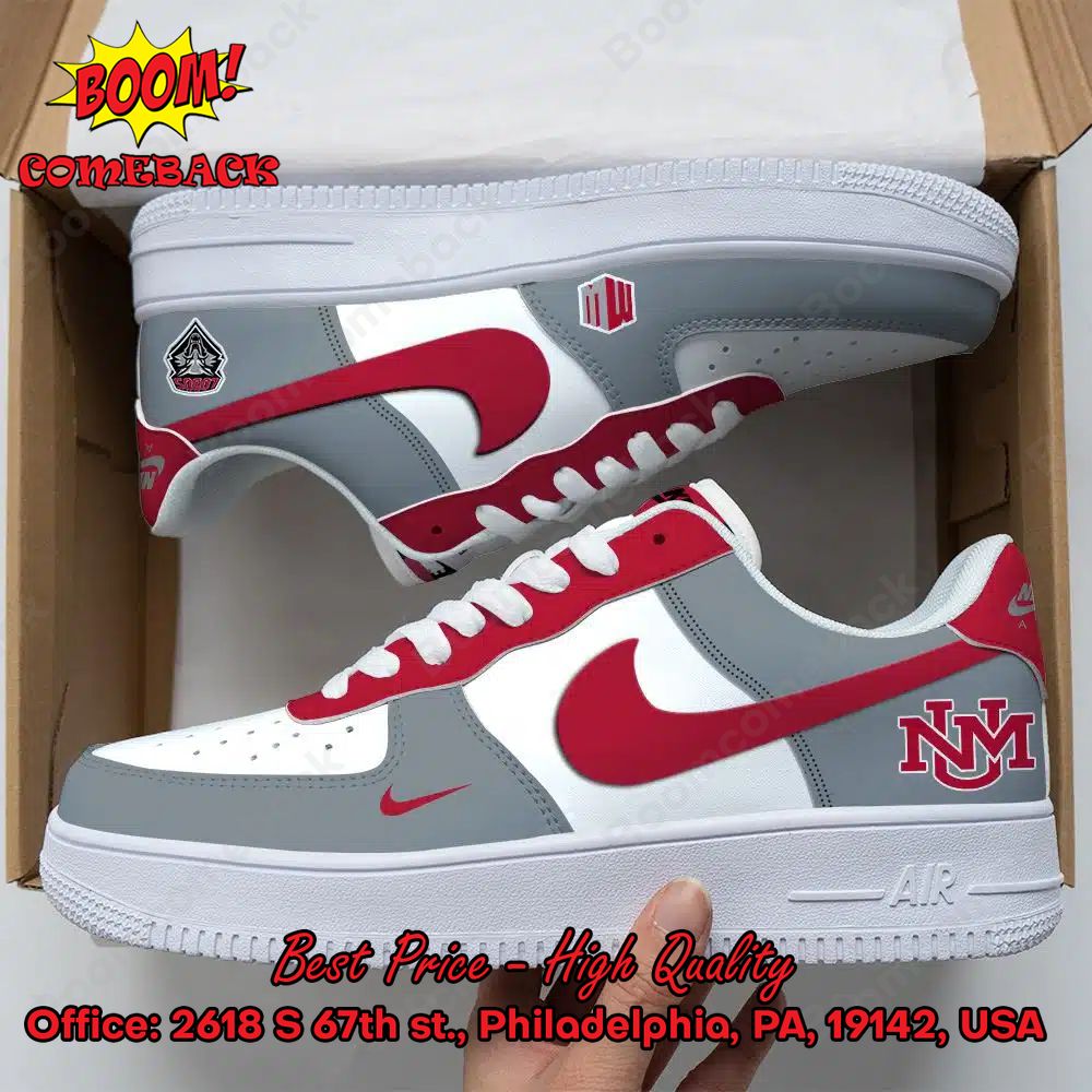 New Mexico Lobos NCAA Nike Air Force Sneakers