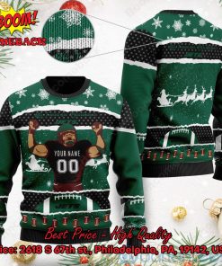 New York Jets All I Need For Christmas Is Jets Custom Name Number Ugly Christmas Sweater