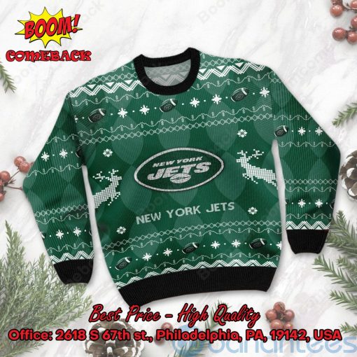 New York Jets Big Logo Ugly Christmas Sweater