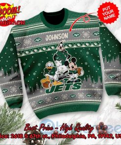 new york jets disney characters personalized name ugly christmas sweater 2 24aYR