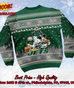 new york jets disney characters personalized name ugly christmas sweater 3 yXBhf