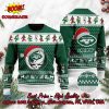 New York Jets Happy Santa Claus On Chimney Ugly Christmas Sweater