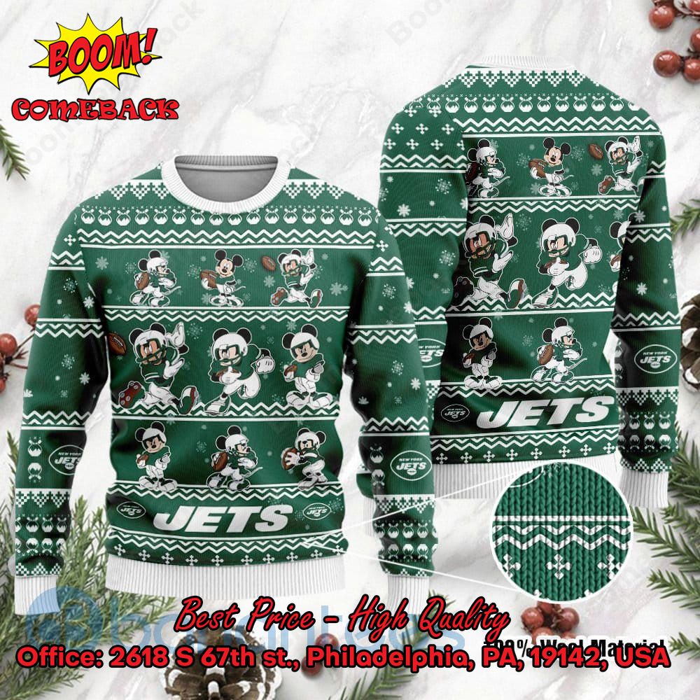 new york jets mickey mouse postures style 1 ugly christmas sweater 1 vAaQQ