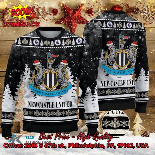Newcastle United Santa Hat Ugly Christmas Sweater