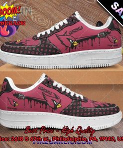 NFL Arizona Cardinals Louis Vuitton Theme Custom Nike Air Force Sneakers