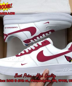 NFL Arizona Cardinals White Nike Air Force Sneakers