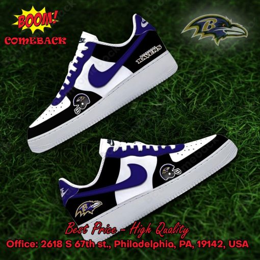 NFL Baltimore Ravens Nike Air Force Sneakers