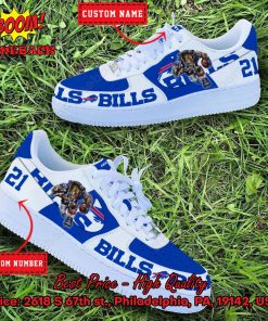 NFL Buffalo Bills Mascot Personalized Nike Air Force Sneakers
