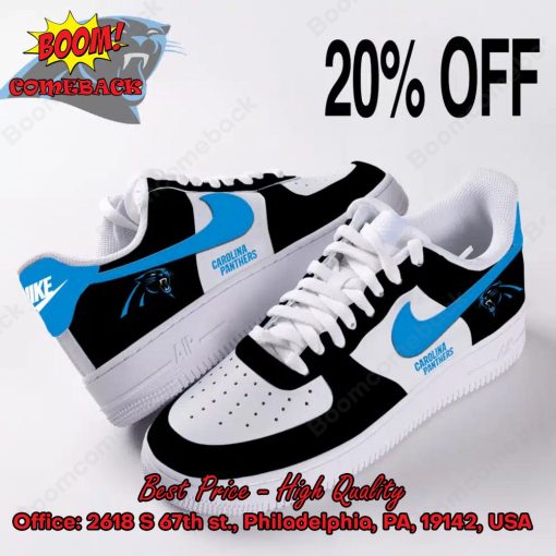 NFL Carolina Panthers Logo Nike Air Force Sneakers