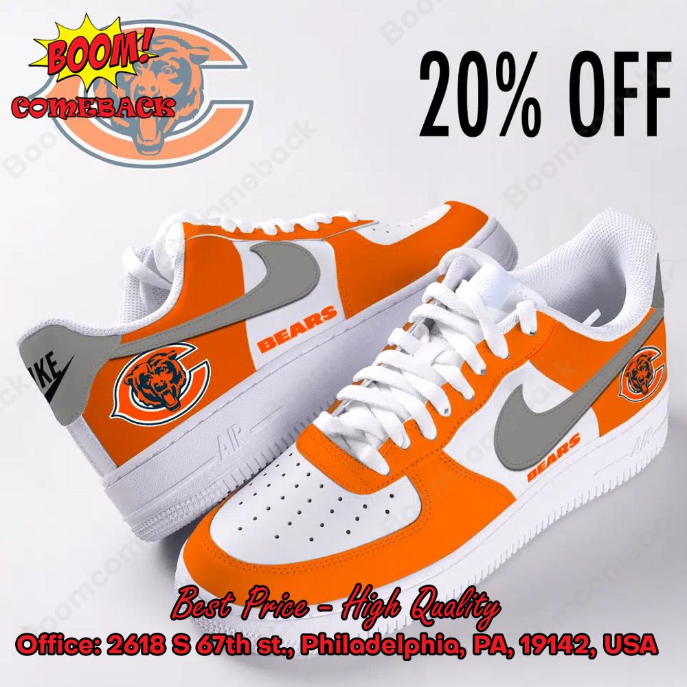 NFL Chicago Bears Logo Nike Air Force Sneakers