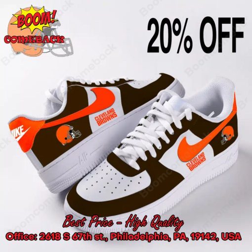 NFL Cleveland Browns Logo Nike Air Force Sneakers