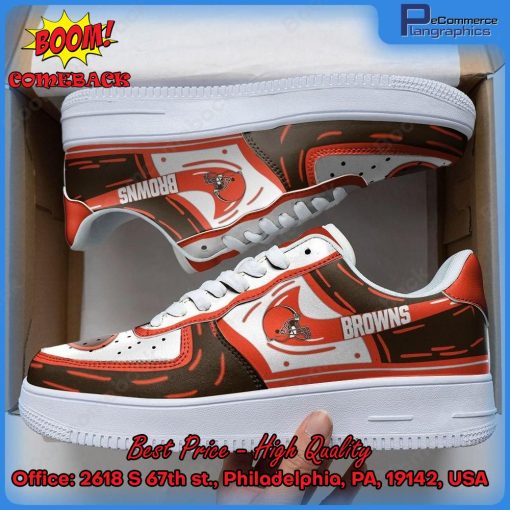 NFL Cleveland Browns Nike Air Force 1 Shoes