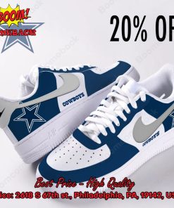 NFL Dallas Cowboys Logo Nike Air Force Sneakers