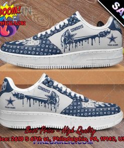 NFL Dallas Cowboys Louis Vuitton Theme Custom Nike Air Force Sneakers