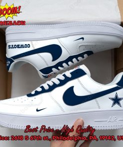 NFL Dallas Cowboys White Nike Air Force Sneakers
