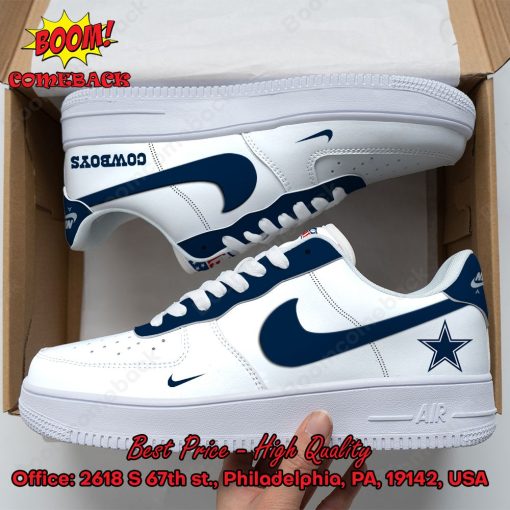 NFL Dallas Cowboys White Nike Air Force Sneakers