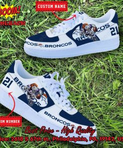 NFL Denver Broncos Mascot Personalized Nike Air Force Sneakers