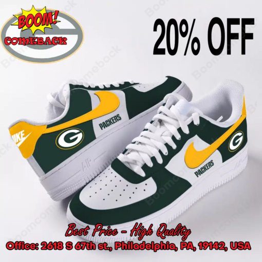 NFL Green Bay Packers Logo Nike Air Force Sneakers
