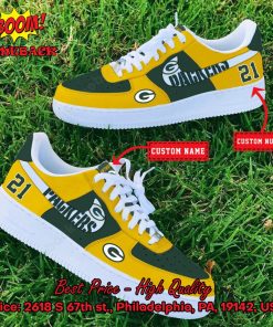 NFL Green Bay Packers Personalized Nike Air Force Sneakers