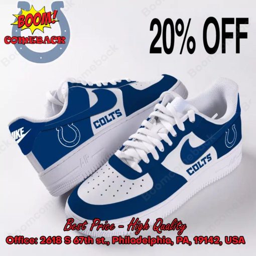 NFL Indianapolis Colts Logo Nike Air Force Sneakers