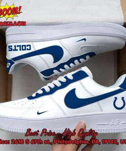 NFL Indianapolis Colts White Nike Air Force Sneakers