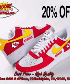 NFL Kansas City Chiefs Logo Nike Air Force Sneakers