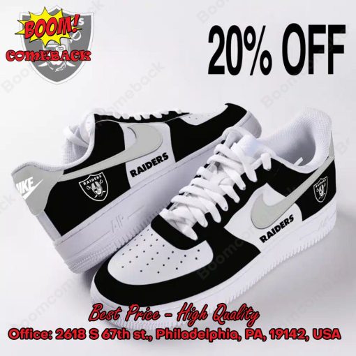 NFL Las Vegas Raiders Logo Nike Air Force Sneakers