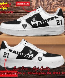 NFL Las Vegas Raiders Personalized Nike Air Force Sneakers