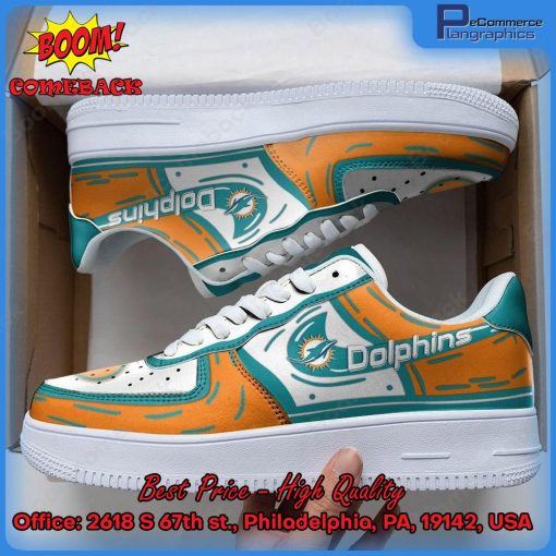 NFL Miami Dolphins Nike Air Force 1 Shoes