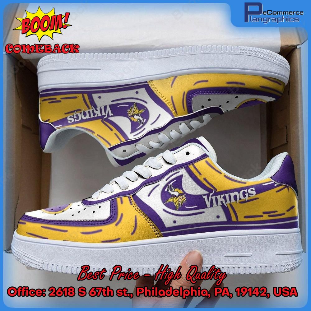 NFL Minnesota Vikings Nike Air Force 1 Shoes