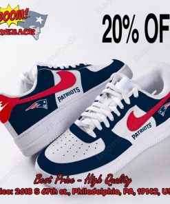 NFL New England Patriots Logo Nike Air Force Sneakers
