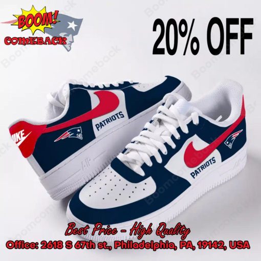 NFL New England Patriots Logo Nike Air Force Sneakers