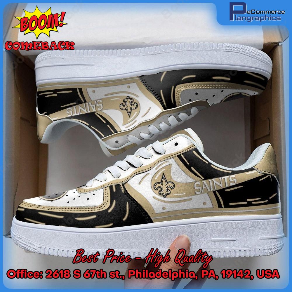 NFL New Orleans Saints Nike Air Force 1 Shoes