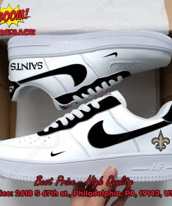 NFL New Orleans Saints White Nike Air Force Sneakers